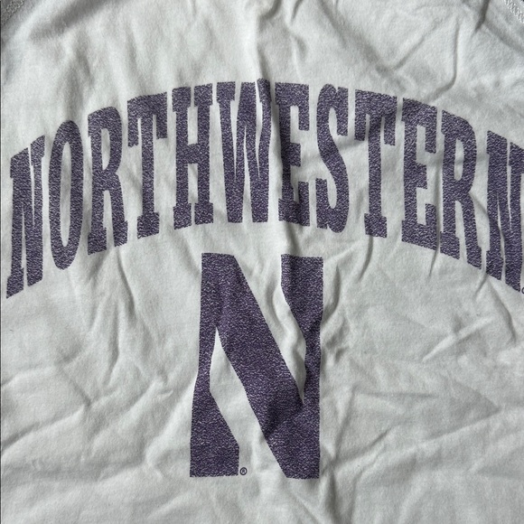 Northwestern University Purple and Black Crop Top - Picture 3 of 8